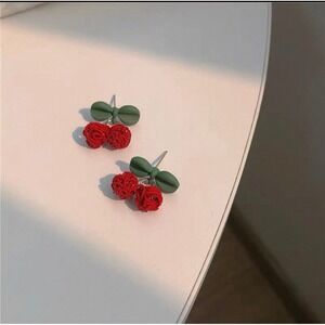 Sweet Cherry Blossom Studs - Hand-Woven Design S925 Silver - Dopamine Spring new